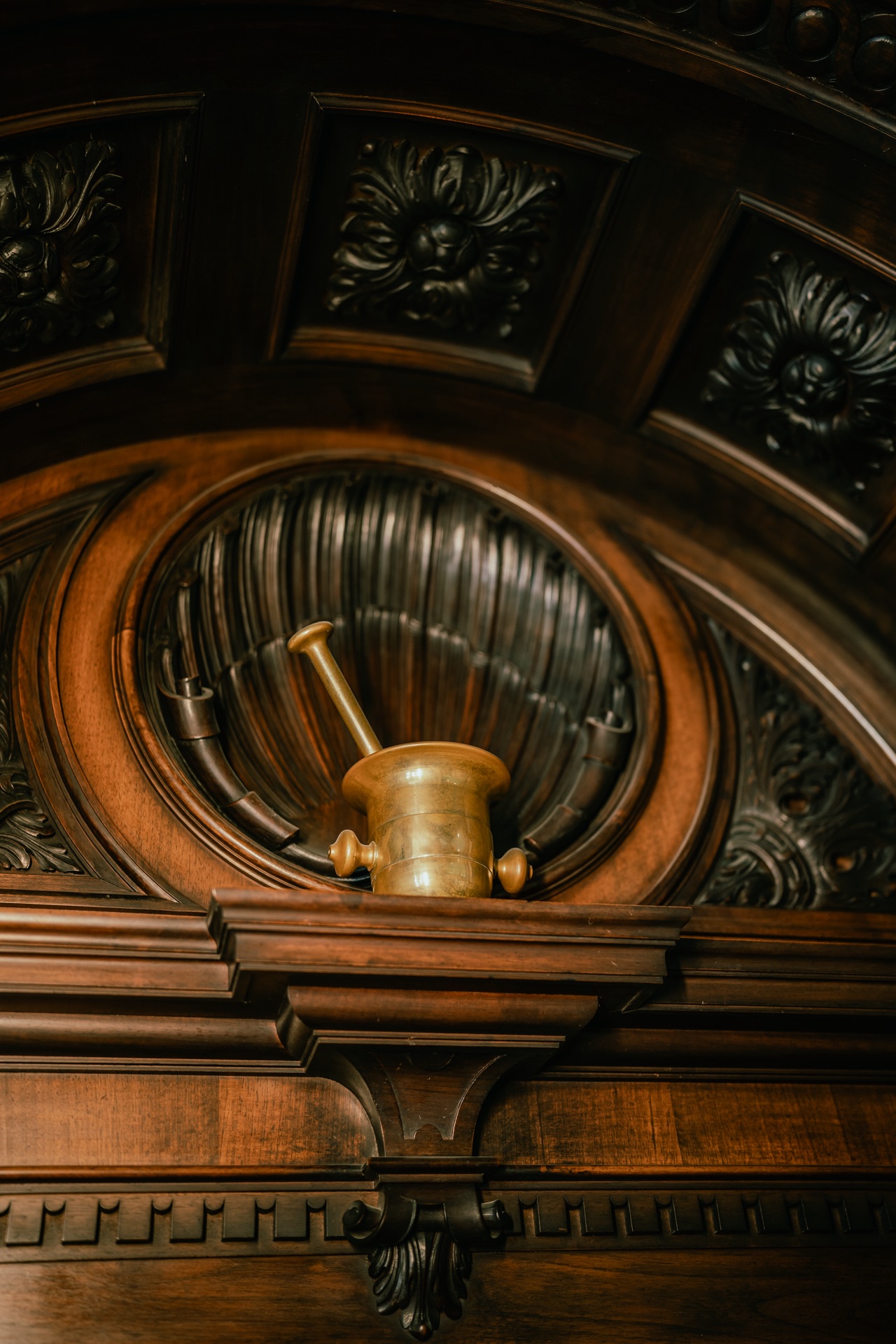 Historisches Apotheken Interieur Detail